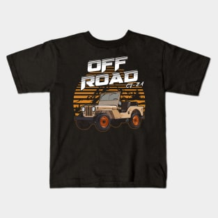 Jeep CJ-2A jeep car offroad name Kids T-Shirt